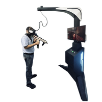 YHYVR 32 pouces écran réalité virtuelle pistolet bataille jeux debout marcheur VR tir 9D VR Machine de jeu d'arcade