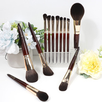 12PCS Grosir Kuas Makeup Profesional Premium Vegan Sintetis Lembut dengan Logo Kustom Label Pribadi Mewah yang Dapat Disesuaikan