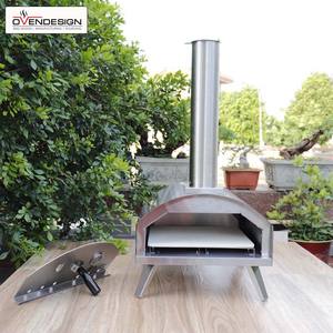 فرن غاز محمول يعمل بالبيتزا, فرن بيتزا من البروبان قابل للنقل بدرجة حرارة عالية بحجم 13 بوصة مصنوع من الفولاذ المقاوم للصدأ ويمكن تنظيفه بسهولة - Product Image 1