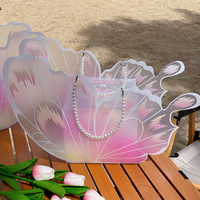 Boîte à gâteau PP avec logo personnalisé, boîte à gâteau papillon rose de haute qualité pour la fête des mères et la Saint-Valentin, vente en gros en usine