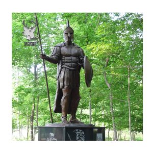 Certificación etal reek arrior patue culpture ronze Rass IFE Ize - Product Image 1