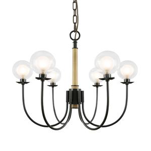 Lámpara de Araña Decorativa LED Moderna y Natural, de Lujo, con Esfera Rectangular, de Mármol y Latón, para Villa - Product Image 1