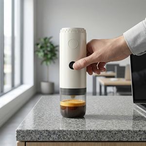 Nueva Cafetera Espresso Programable Recargable por USB, Portátil, para Exteriores/para Montar en el Coche, Cafetera de Cápsulas de Doble Filtro, para el Hogar - Product Image 1