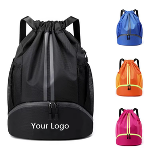 Mochila Deportiva Impermeable de Poliéster con Separación para Ropa Seca y Mojada, con Cordón Ajustable y Doble Correa para el Hombro, para Hombre, Ideal para Baloncesto - Product Image 1