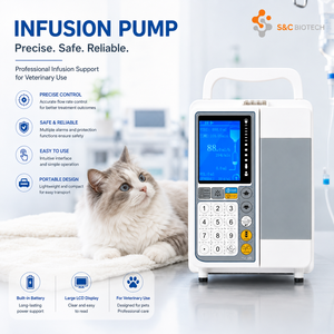 Bomba de Infusión Veterinaria Profesional para <span class=keywords><strong>Hospital</strong></span> de Animales, Dispositivo de Administración de Fluidos IV - Product Image 1