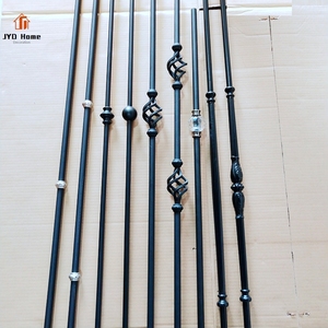 Venta al por mayor interior decorativo redondo <span class=keywords><strong>5</strong></span>/8 ''hueco hierro forjado escalera cesta balaustre Metal escalera cesta husillo para barandilla - Product Image 4