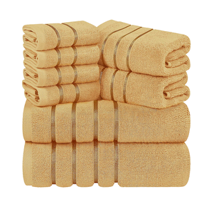 Lot de serviettes de bain 100 % coton à séchage rapide, personnalisables avec logo tissé, couleur unie, pour usage domestique ou hôtelier - Product Image 1