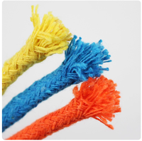 Tali Makrame 3mm 4mm 5mm 6mm Terpilin 100% Katun Kepang Benang Multi Warna Tahan Lama untuk Tas Sepatu Pakaian