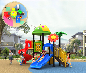 Trẻ em chơi thiết bị nhựa trượt sân chơi ngoài trời sân chơi ban ngày sân chơi vườn kết hợp trượt khác Công viên giải trí cơ sở - Product Image 4