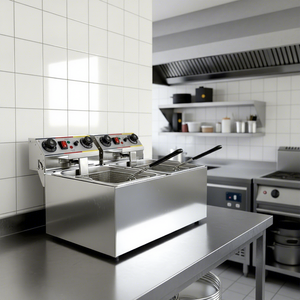 <span class=keywords><strong>Friteuse</strong></span> double cuve XY <span class=keywords><strong>avec</strong></span> température réglable pour restaurant - Product Image 4