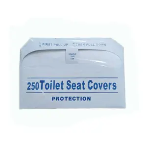 2024 सबसे लोकप्रिय टॉयलेट सीट कवर के लिए डिस्पोजेबल 60 पैक यात्रा टी trending उत्पादों डिस्पोजेबल प्लास्टिक शौचालय सीट कवर