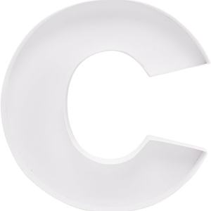 ZIJRXQ Caja Decorativa Rellenable de Cartón de 12 Pulgadas con Letra C para Alimentos (Charcutería) - Product Image 2