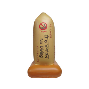 Señal Flotante Inflable de Advertencia de Prohibido Bucear, 490x950mm, PVC de 0.30mm de Grosor, 2 Cámaras de Aire, Flotador de Seguridad para Parques Acuáticos - Product Image 6