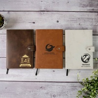 Carnet en similicuir Supernova personnalisable avec logo, idéal pour la gravure laser