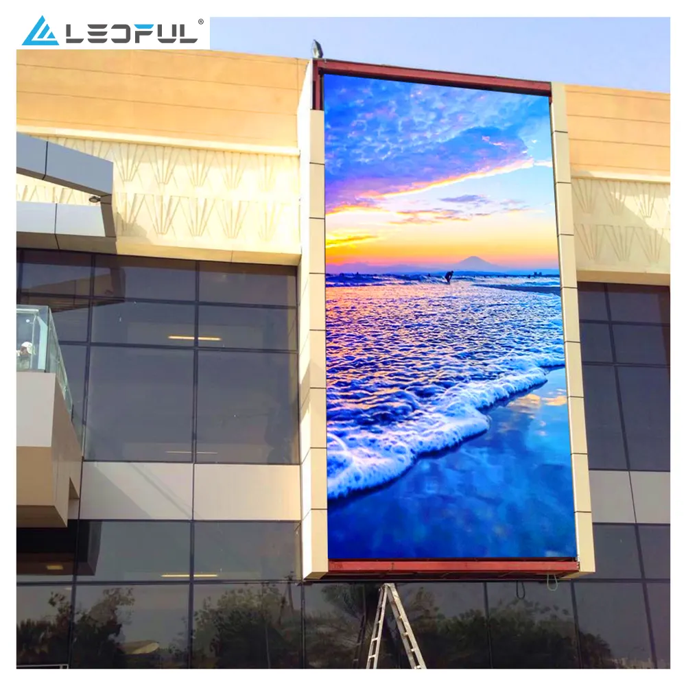 New Product Mounted High Waterproof Digital RGB Outdoor Back Service Alloy Led Display