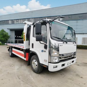 <span class=keywords><strong>Prix</strong></span> d'usine Nouveau camion de dépannage routier ISUZU KV100 4x2 Diesel Manuel 5 tonnes à plateau avec élévateur hydraulique - Product Image 2