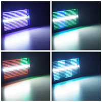 Mini projecteur stroboscopique LED 8+8 segments RGB blanc pour éclairage de scène avec contrôle DMX512 RDM pour DJ, club et événements