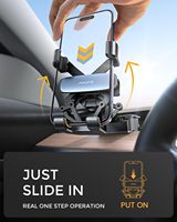 Support de téléphone de voiture LISEN 2026 à fixation sur grille d'aération, sans bruit, pour iPhone 17 16 Pro Max 15 14 13 Samsung Android