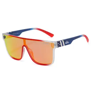 Óculos De Sol Esportes Ao Ar Livre De Marca Óculos De Ciclismo Big Frame Colorido One Piece Óculos De Pesca Driver Sunglasses