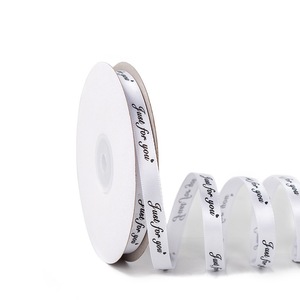 ริบบิ้นโพลีเอสเตอร์พิมพ์ลายตามสั่งสุดหรู พร้อมโลโก้แบรนด์ สำหรับห่อของขวัญ - Product Image 4