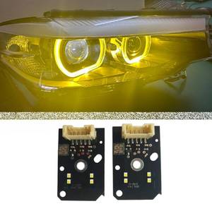 Yellow DRL Boards <strong>LED</strong> <strong>Daytime</strong> <strong>Running</strong> <strong>Lights</strong> <strong>for</strong> BMW 5 Series G30 G38 F20 F22 F30 G01 G02 Headlight Angle Eyes 63117214934 - Product Image 1