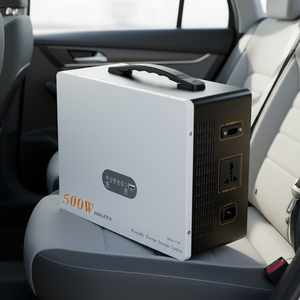 Générateur solaire écologique 500W 1004Wh avec entrée solaire MPPT 300W, station d'alimentation LiFePO4 monocellulaire avec 2 prises CA pour les voyages - Product Image 3