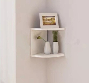 Creative Home 5 Layer Semi-Circle Partition <strong>Wall</strong> <strong>Shelf</strong> 5-Layer <strong>Wall</strong> Hanging Corner Bookshelf Unique Triangle Design for Display