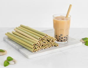 หลอดดูดน้ำไม้ไผ่ธรรมชาติแบบห่อแยกสำหรับชานมไข่มุก ขายส่ง - Product Image 5