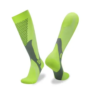 New Design Cheap Yellow Sport Socks Adult Soccer Socks Knee High