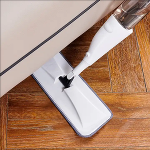 Serpillère pulvérisatrice à poignée plate légère, avec tampons en microfibre et acier inoxydable, réutilisable, écologique, à 360 degrés, à taux de déshydratation élevé - Product Image 6