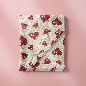 2025 nuevo diseño de corazón encantador impreso 100% algodón orgánico Tana Lawn Liberty tela para vestido de chico - Product Image 3