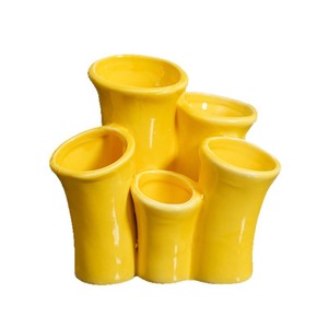 Soporte de cerámica para cepillos de dientes Ruijie, soporte de almacenamiento multifuncional para baño, escritorio, diseño moderno, forma redonda, independiente - Product Image 5