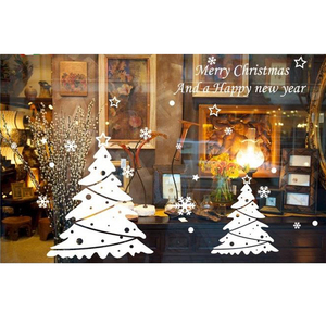 <span class=keywords><strong>Autocollant</strong></span> de verre <span class=keywords><strong>vitrine</strong></span> de noël, étiquette statique, décoration de maison, <span class=keywords><strong>vitrine</strong></span> de porte, boutique - Product Image 1