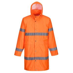 PORTWEST - H442ORRS Abrigo naranja de 100cm de alta visibilidad-EAN 5036108270941 ROPA DE TRABAJO DE LA HI-VIS - Product Image 1