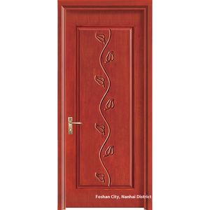 Puertas interiores de losa de madera maciza de estilo chino al por mayor de OEM y ODM para entrada interior, dormitorio, cocina, baño, nueva colección - Product Image 1