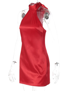 Mini-jupe moulante sexy à nouer à la taille pour femme, idéale pour la mode estivale - Product Image 4