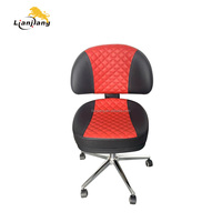 Mobilier de bureau en tissu, simple, moderne, personnalisé, chaise à fente, noir pur, avec dossier