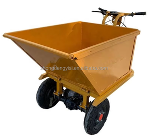 Site Hand Overturning Construction Engineering Handcart 3 Wheel Cargo <b>Bike</b> Adult Electric Hand Trolley Tricycles - Product Image 3