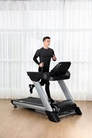 Tapis roulant électrique grand format à écran tactile - Plateforme en acier robuste - Équipement de fitness AC avec test de fréquence cardiaque sans fil