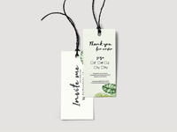 Etiqueta Colgante Personalizada con Impresión UV, Serigrafía, Holográfica, Anti-Falsificación, Resistente al Agua, con Código de Barras Sensible al Calor y Raspable