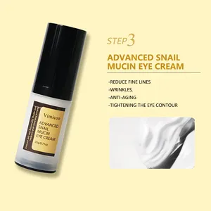 50 Sets OEM Korean Organic Snail Muscin Peptide Anti Aging Facial Cleanser Serum Eye Cream Moisturizer Cream Skin Care Set New