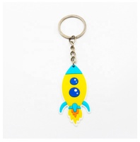Porte-clés personnalisé astronaute de l'espace Porte-clés pendentif extraterrestre mignon de dessin animé Porte-clés cadeau