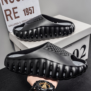 Chaussures de massage modernes à semelle épaisse en EVA, confortables et rehaussantes, pour l'extérieur, type pantoufles à enfiler pour adultes - Product Image 3