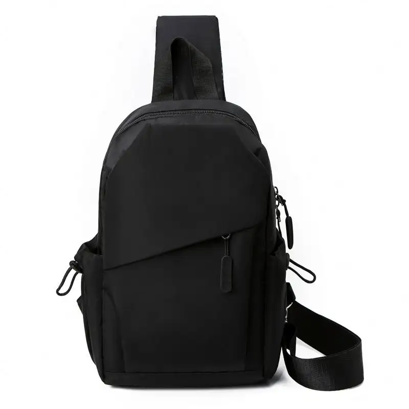 Custom Logo nylon sports chest bag men single shoulder bag pack waterproof cross body small sling bag travel back pack