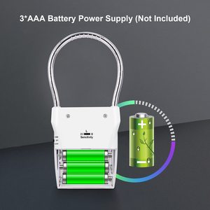 120dB เสียงเตือนสูงถึง500ฟุต (150เมตร) ระบบสัมผัสการสั่นสะเทือนทริกเกอร์สัญญาณเตือนประตูหน้าต่างที่มีที่จับ - Product Image 6