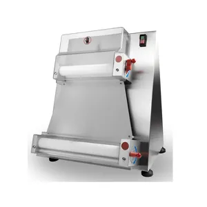 Table Top Dough Sheeter Machine Adjustable Function Pizza Dough Roller Stainless Steel Power Milk Packaging Food Technical Parts