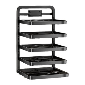 Estante Metálico Multiusos para Preparación de Verduras en la Cocina, Estante para Platos y Tazones, Estante de Almacenamiento de Platos para Montar en la Pared - Product Image 1