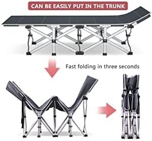 Oem Letto pieghevole thắp sáng pliant di động ngoài trời du lịch vườn hai lớp Oxford cắm trại Lều cot đơn sang trọng gấp giường - Product Image 2