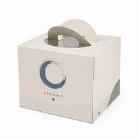 Cajas de Pizza de Cartón Kraft Impresas con Lámina Dorada UV Mate Biodegradable Personalizadas para Comida Rápida para Llevar