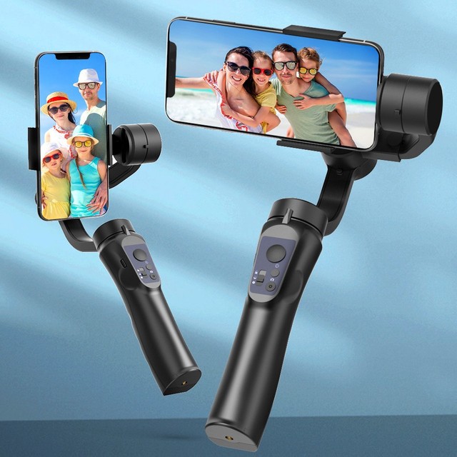 Manufacturer Short Video F6 Three- Handheld Stabilizer VLOG Video Anti-Shake Recording Shooting Bracket Face Tracking ABS